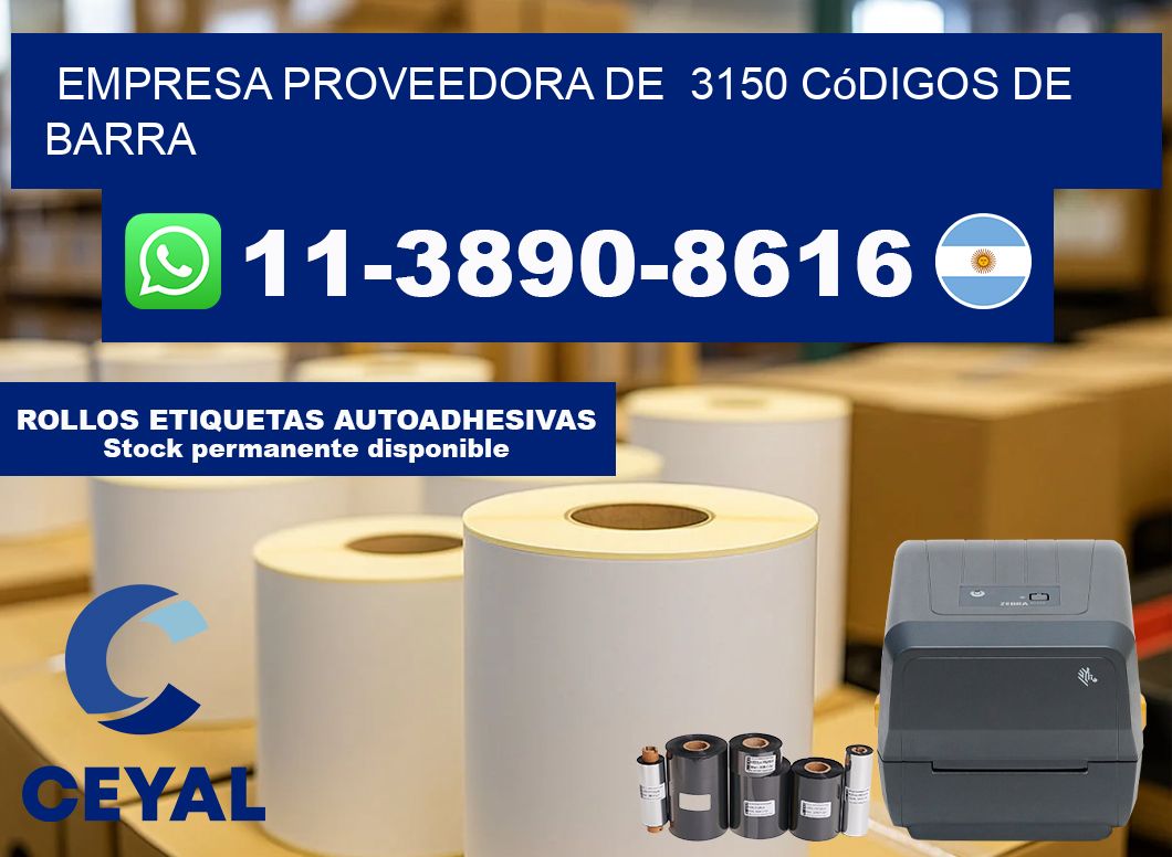 empresa proveedora de  3150 códigos de barra
