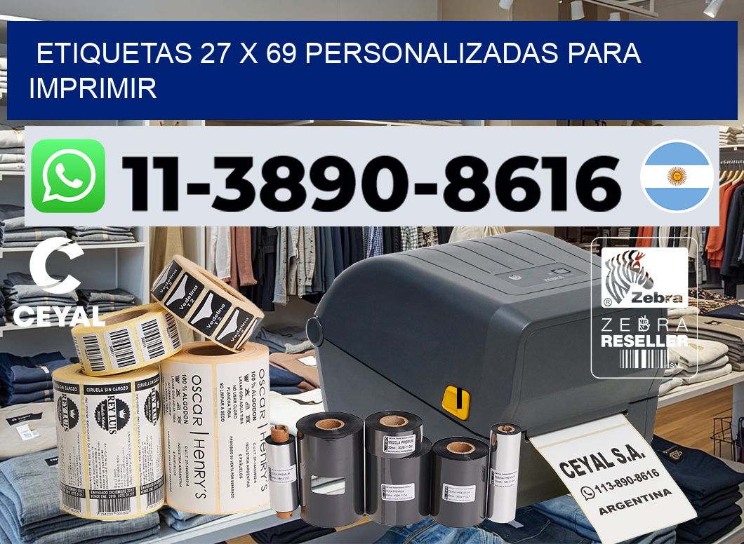 etiquetas 27 x 69 personalizadas para imprimir