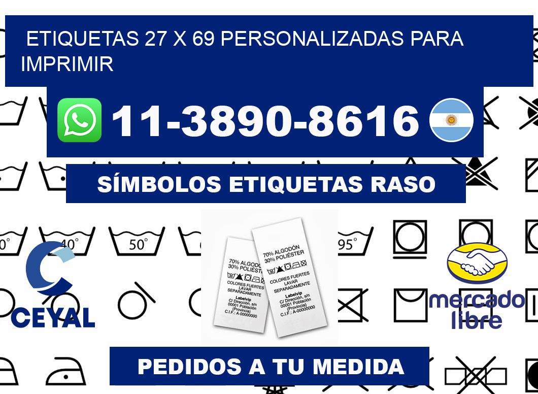 etiquetas 27 x 69 personalizadas para imprimir