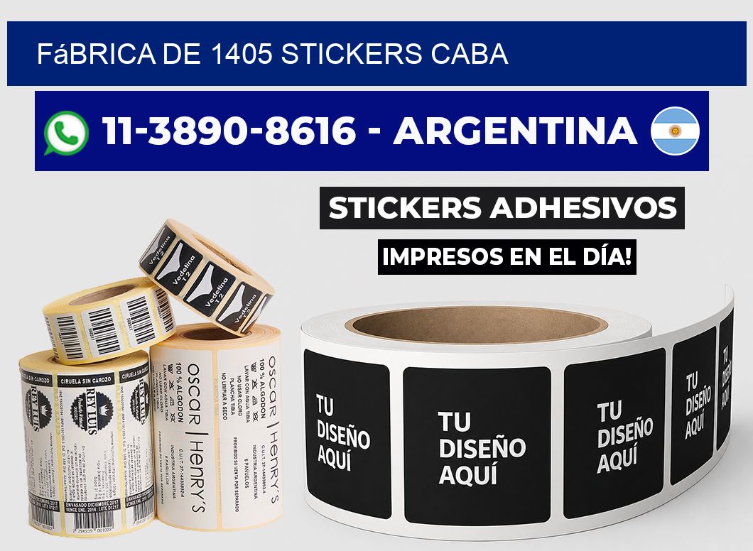 fábrica de 1405 stickers CABA
