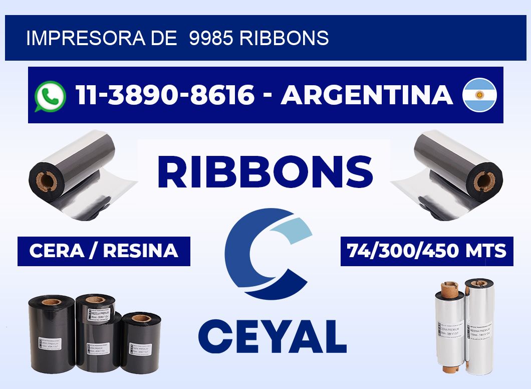 impresora de  9985 ribbons