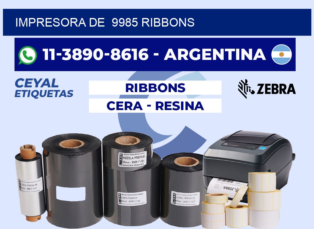 impresora de  9985 ribbons