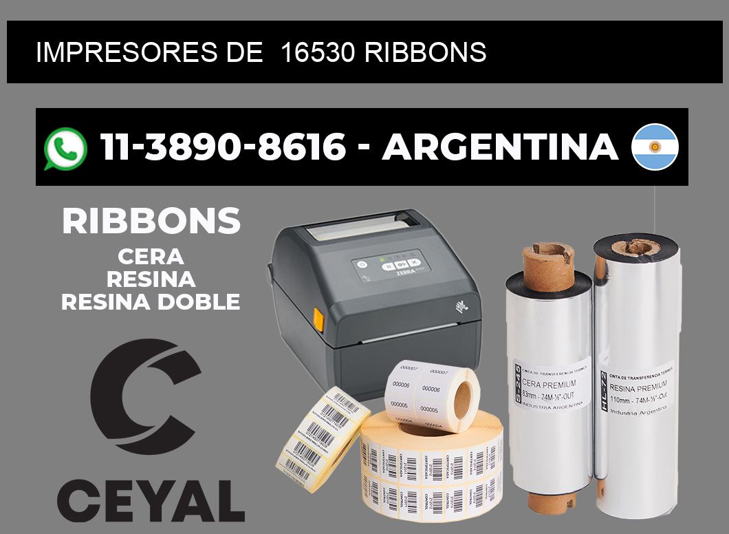 impresores de  16530 ribbons