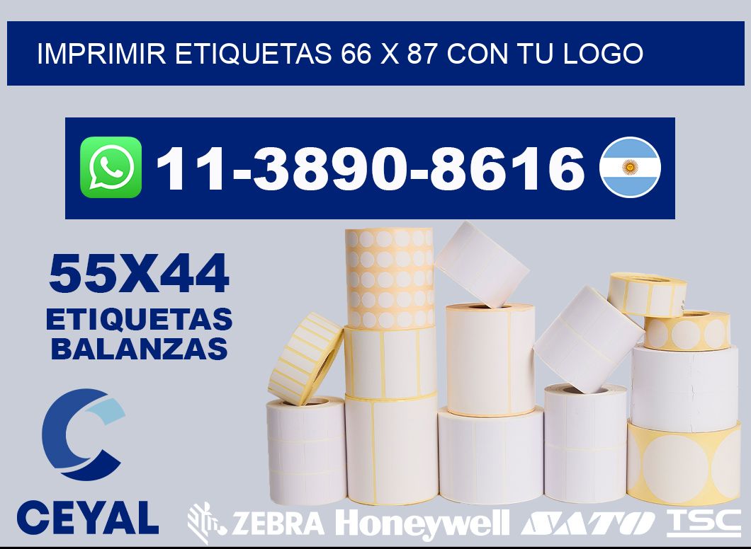 imprimir etiquetas 66 x 87 con tu logo