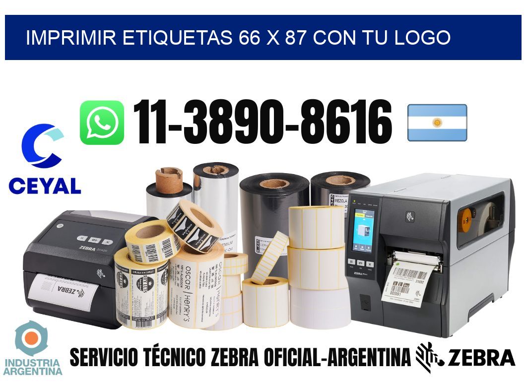 imprimir etiquetas 66 x 87 con tu logo