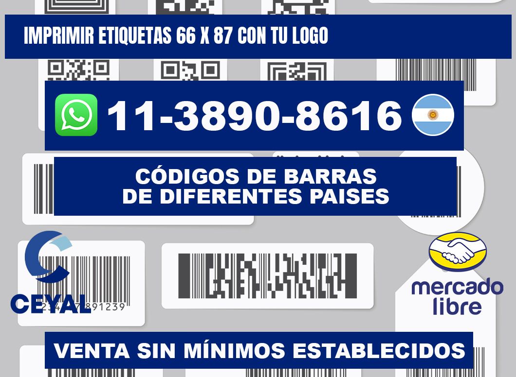 imprimir etiquetas 66 x 87 con tu logo