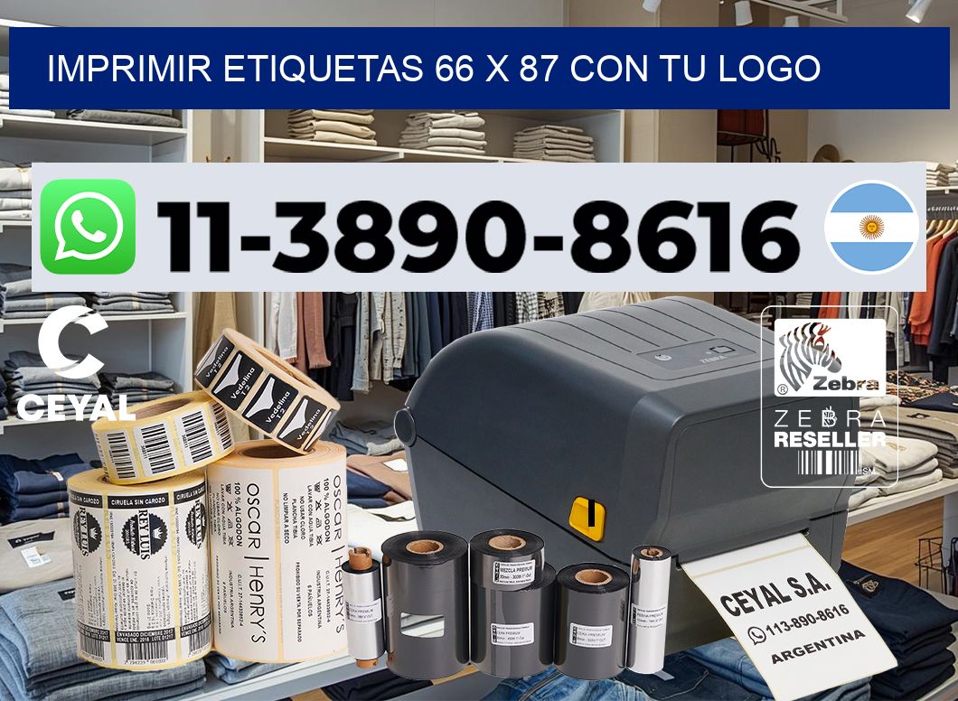 imprimir etiquetas 66 x 87 con tu logo