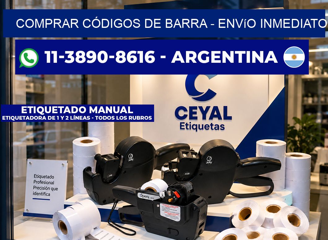 COMPRAR CÓDIGOS DE BARRA - Envío inmediato