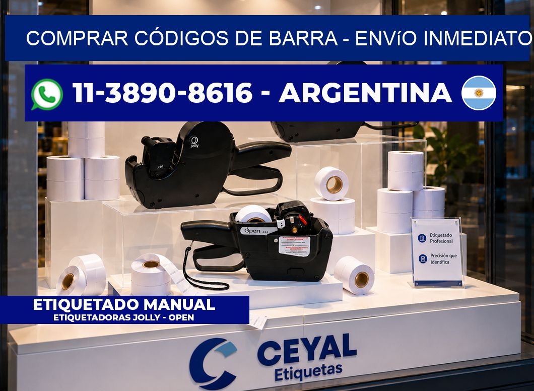 COMPRAR CÓDIGOS DE BARRA - Envío inmediato