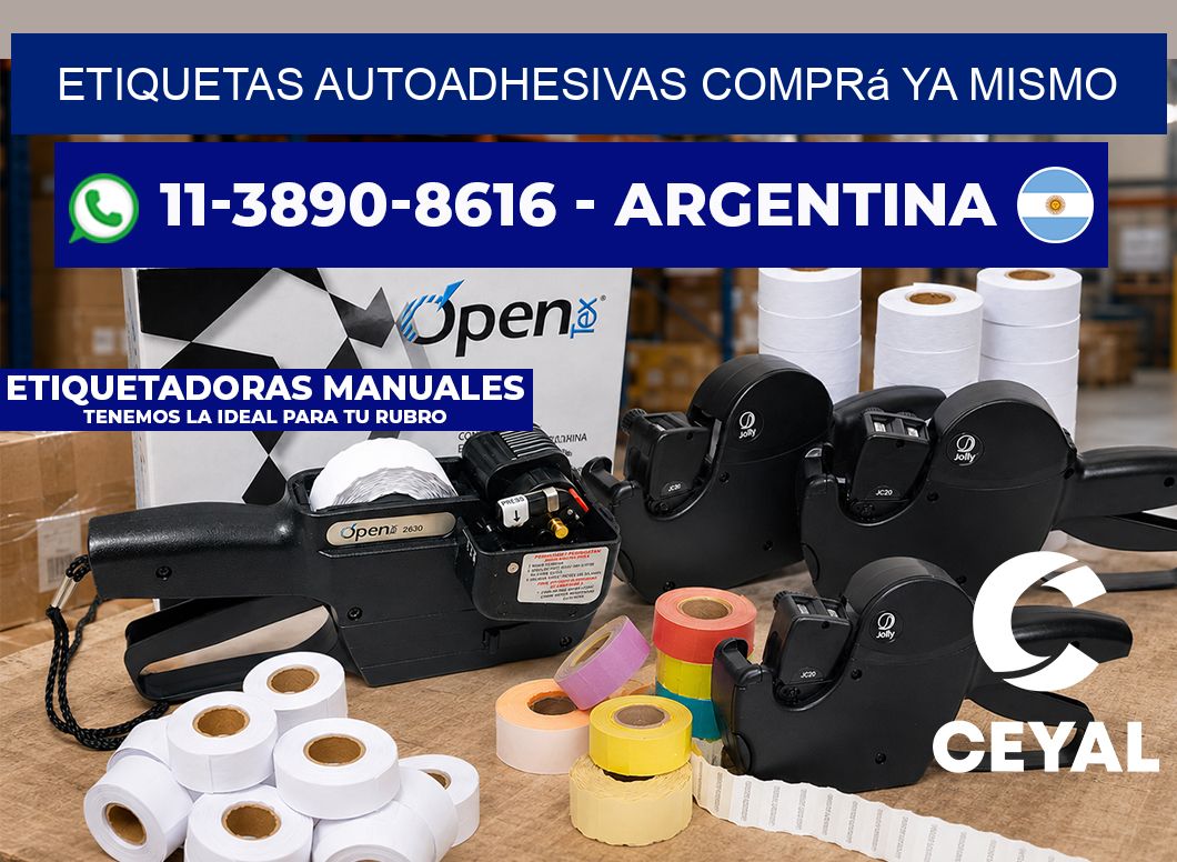 ETIQUETAS AUTOADHESIVAS Comprá ya mismo