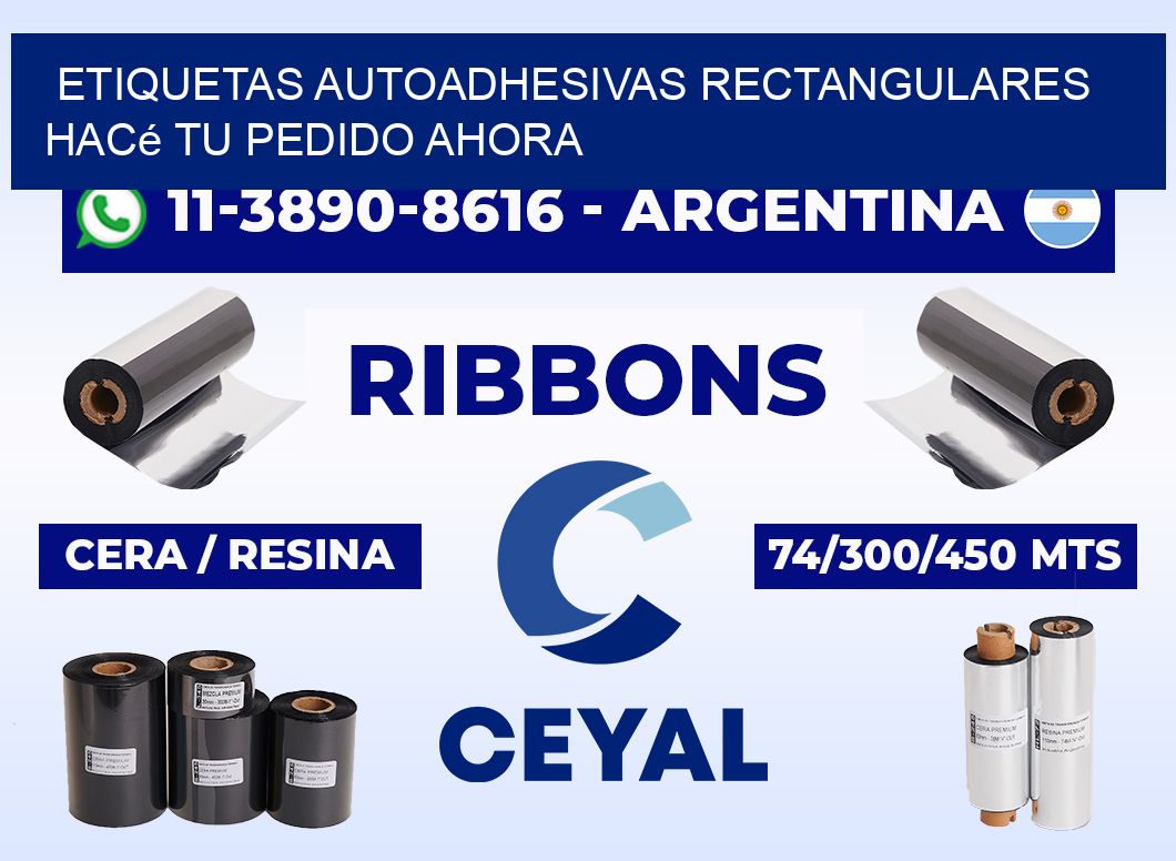 ETIQUETAS AUTOADHESIVAS RECTANGULARES Hacé tu pedido ahora