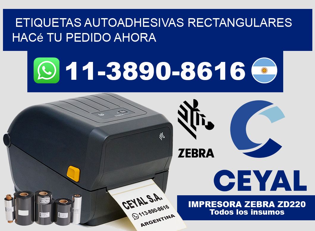 ETIQUETAS AUTOADHESIVAS RECTANGULARES Hacé tu pedido ahora