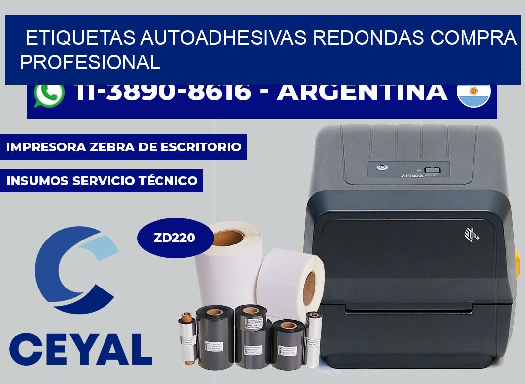 ETIQUETAS AUTOADHESIVAS REDONDAS Compra profesional