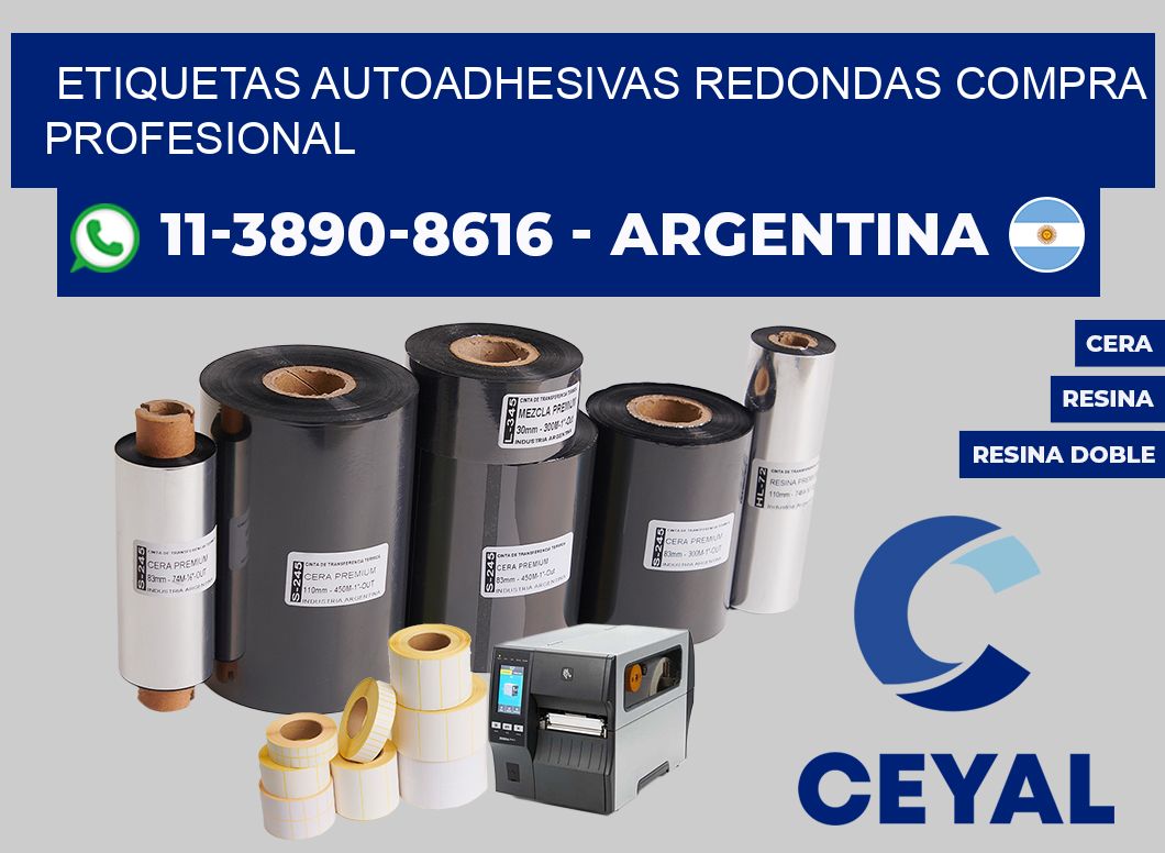 ETIQUETAS AUTOADHESIVAS REDONDAS Compra profesional