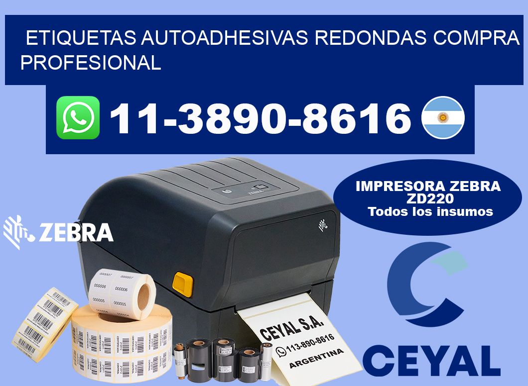 ETIQUETAS AUTOADHESIVAS REDONDAS Compra profesional