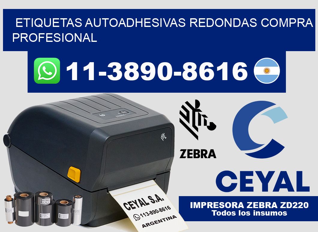 ETIQUETAS AUTOADHESIVAS REDONDAS Compra profesional