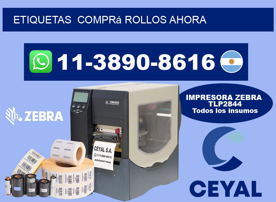 ETIQUETAS  Comprá rollos ahora