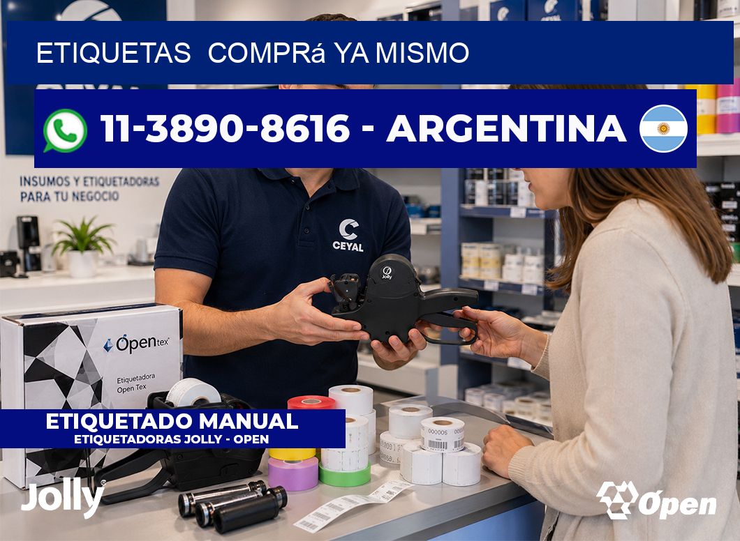 ETIQUETAS  Comprá ya mismo