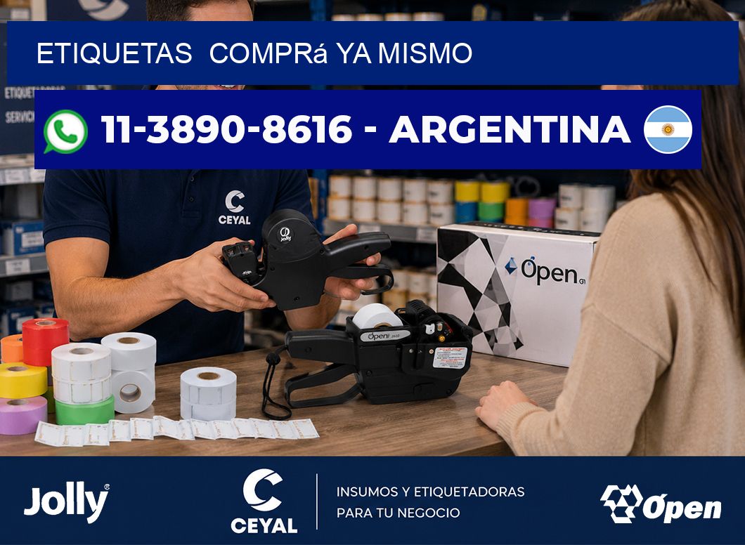 ETIQUETAS  Comprá ya mismo