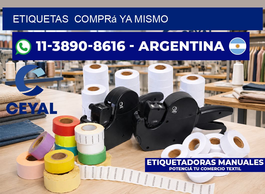 ETIQUETAS  Comprá ya mismo