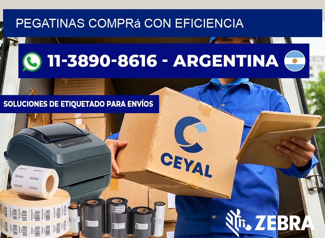 PEGATINAS Comprá con eficiencia