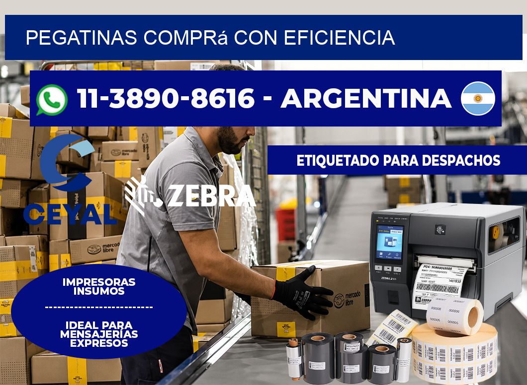 PEGATINAS Comprá con eficiencia