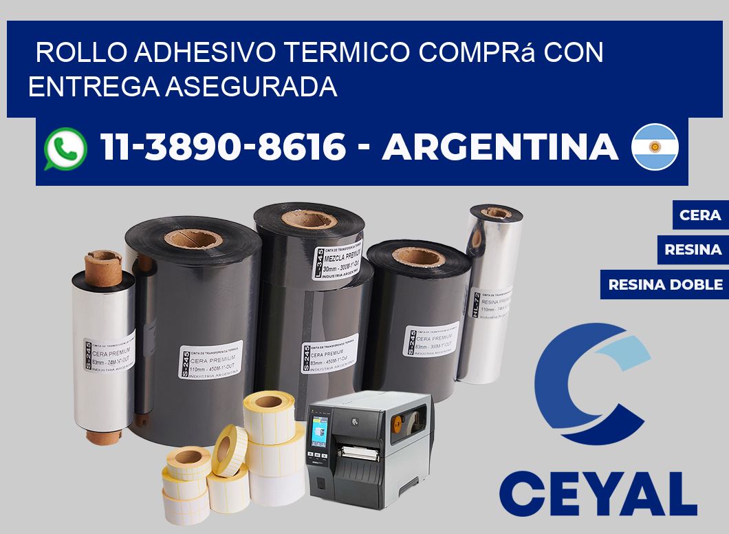 ROLLO ADHESIVO TERMICO Comprá con entrega asegurada