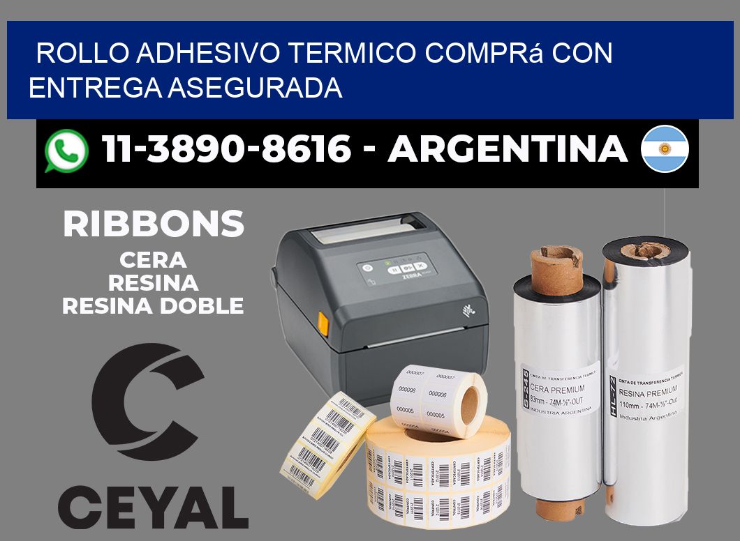 ROLLO ADHESIVO TERMICO Comprá con entrega asegurada