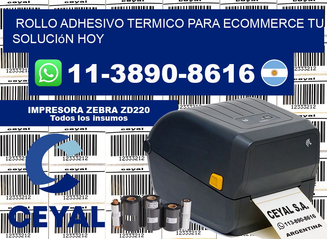 ROLLO ADHESIVO TERMICO PARA ECOMMERCE Tu solución hoy