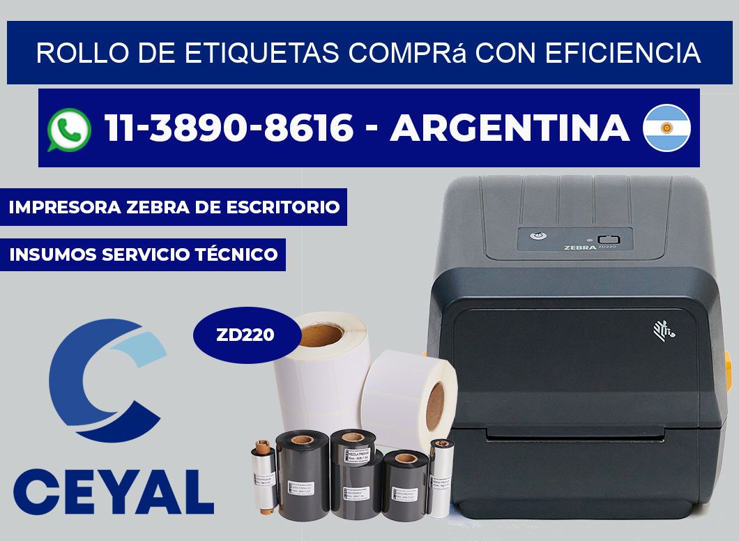 ROLLO DE ETIQUETAS Comprá con eficiencia