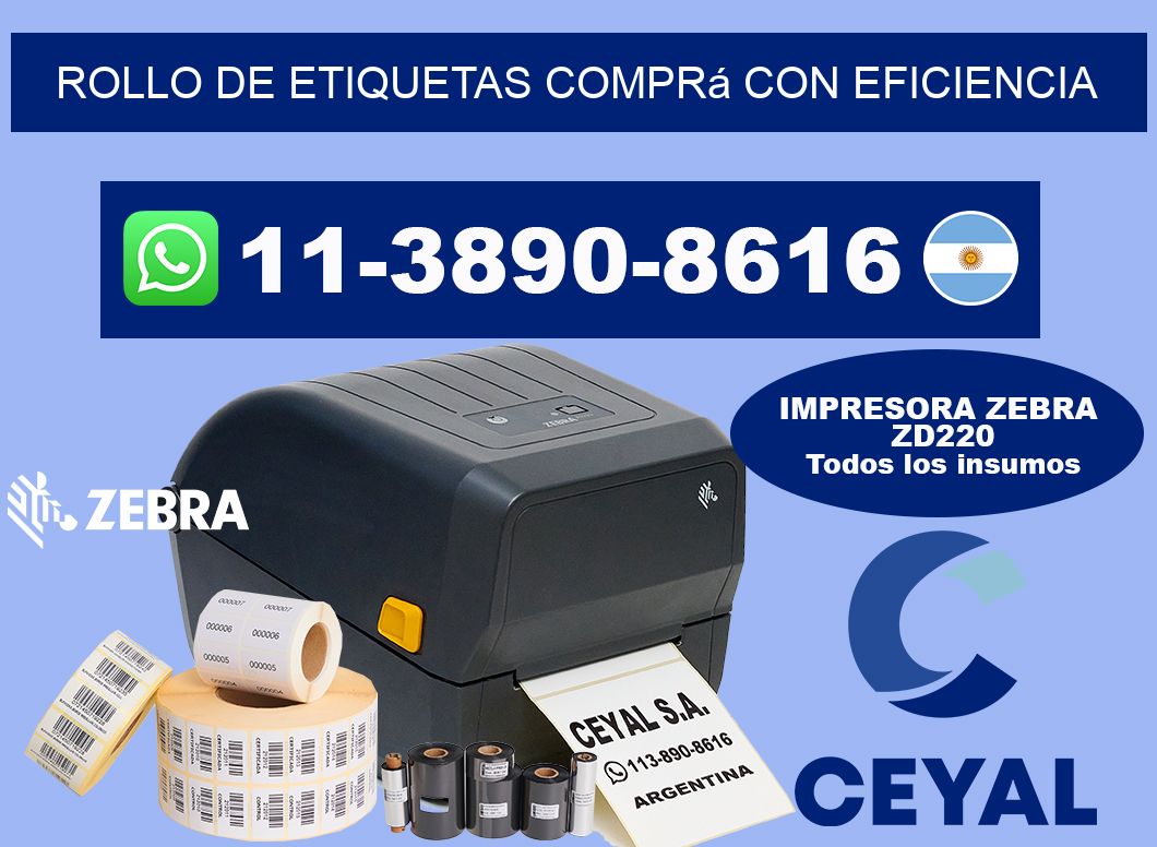 ROLLO DE ETIQUETAS Comprá con eficiencia
