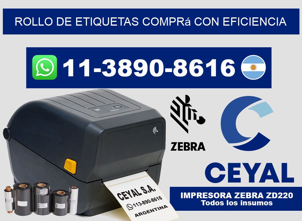 ROLLO DE ETIQUETAS Comprá con eficiencia