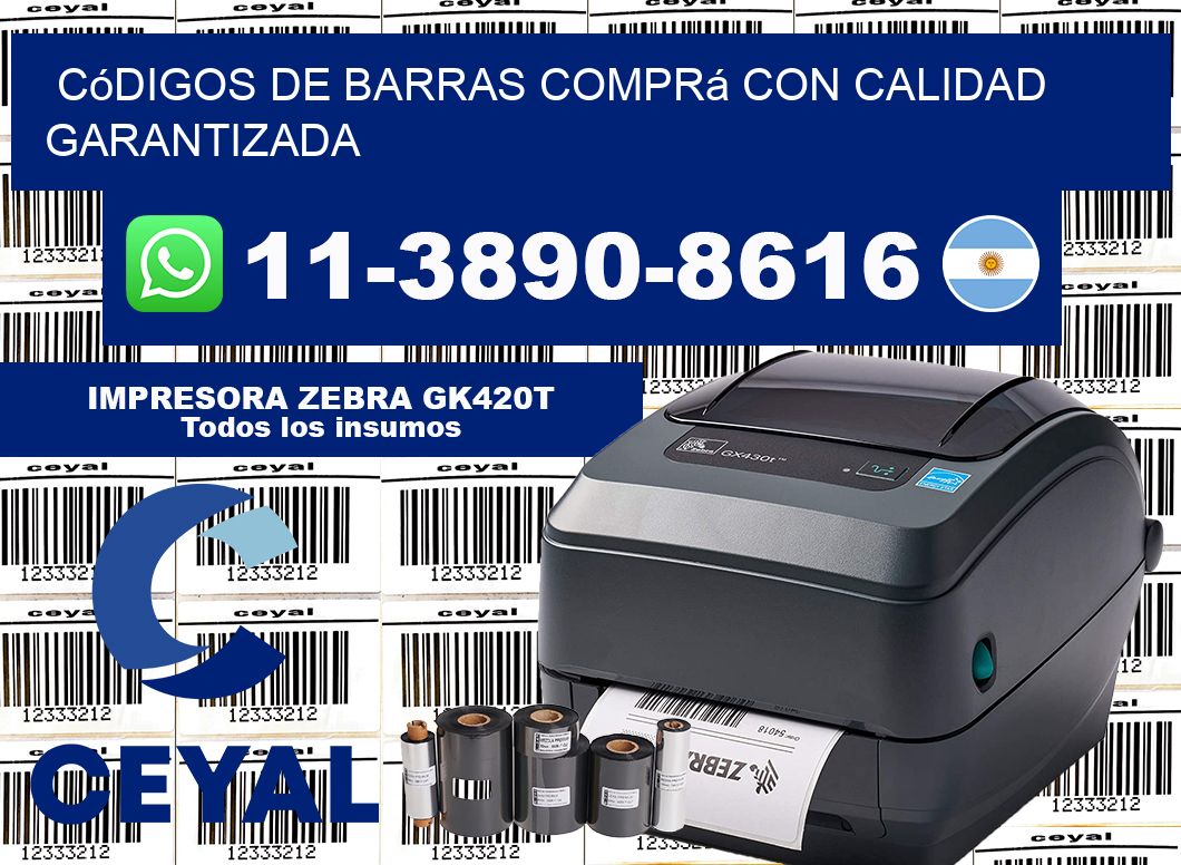 códigos de barras Comprá con calidad garantizada