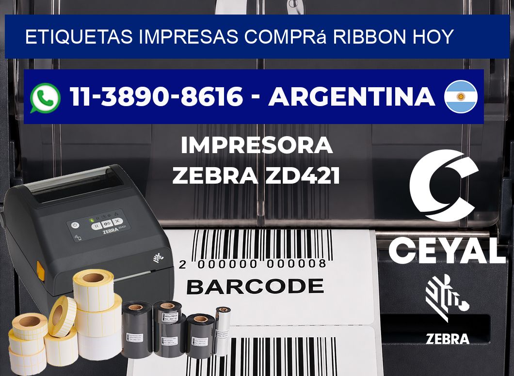 etiquetas impresas Comprá ribbon hoy