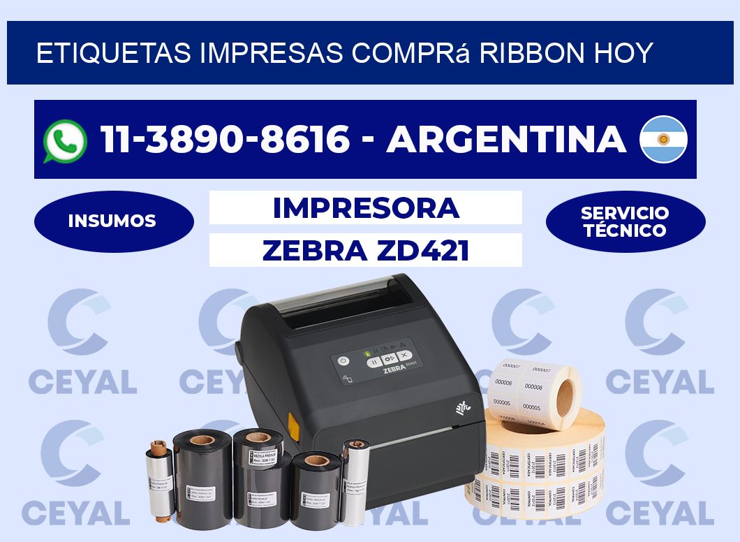etiquetas impresas Comprá ribbon hoy
