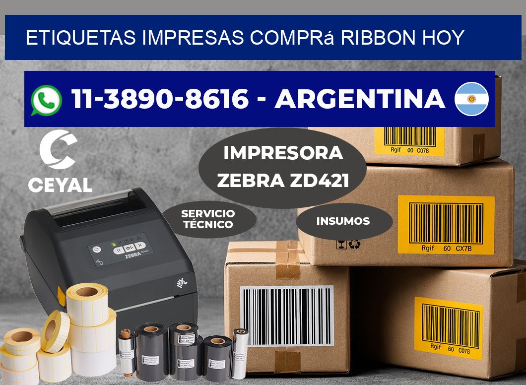 etiquetas impresas Comprá ribbon hoy
