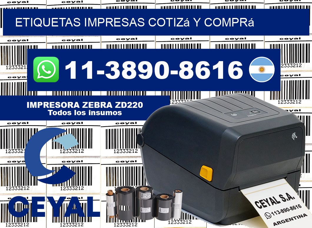 etiquetas impresas Cotizá y comprá