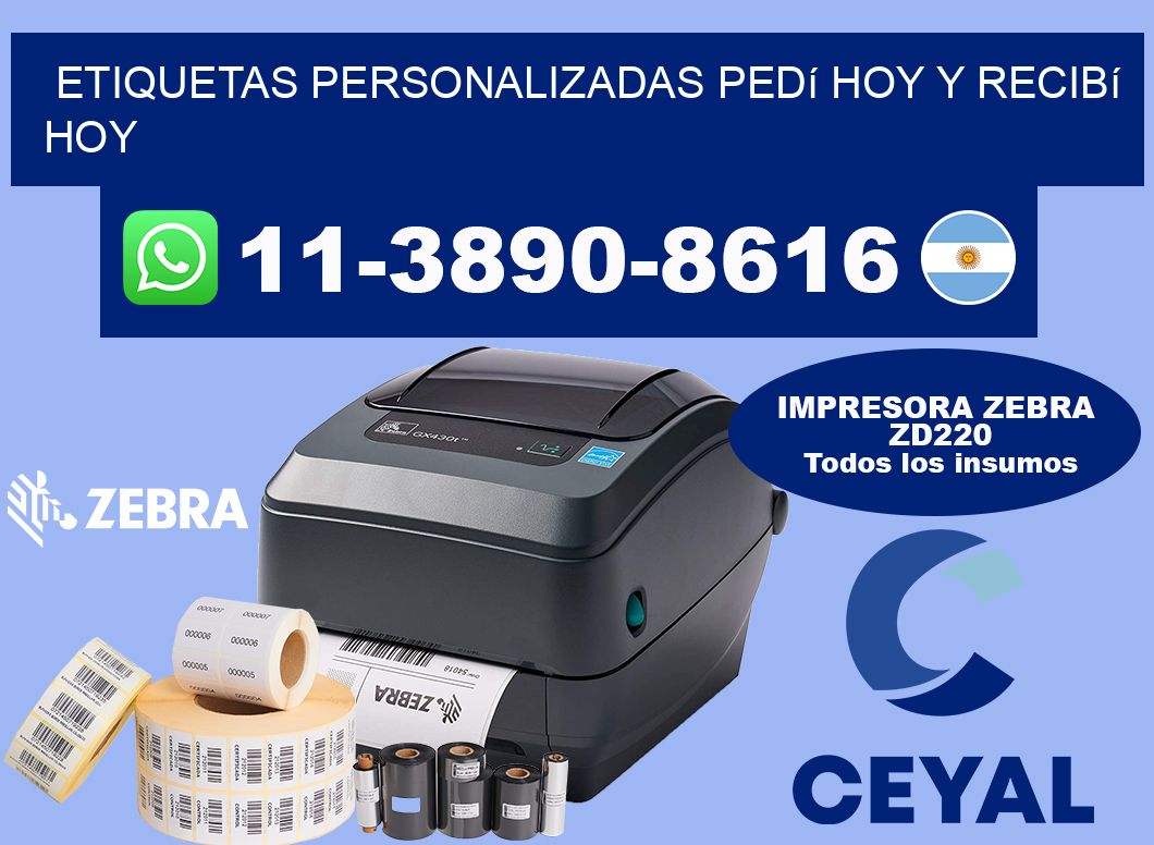etiquetas personalizadas Pedí hoy y recibí hoy