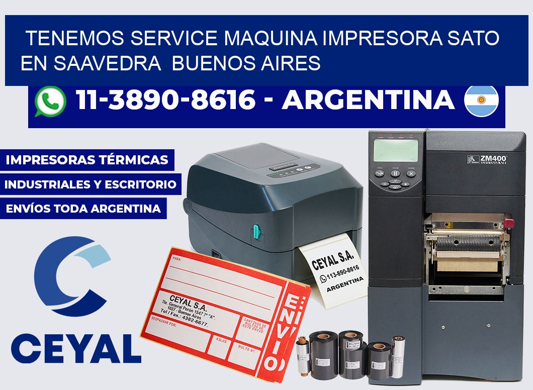 tenemos service Maquina impresora Sato en Saavedra Buenos Aires