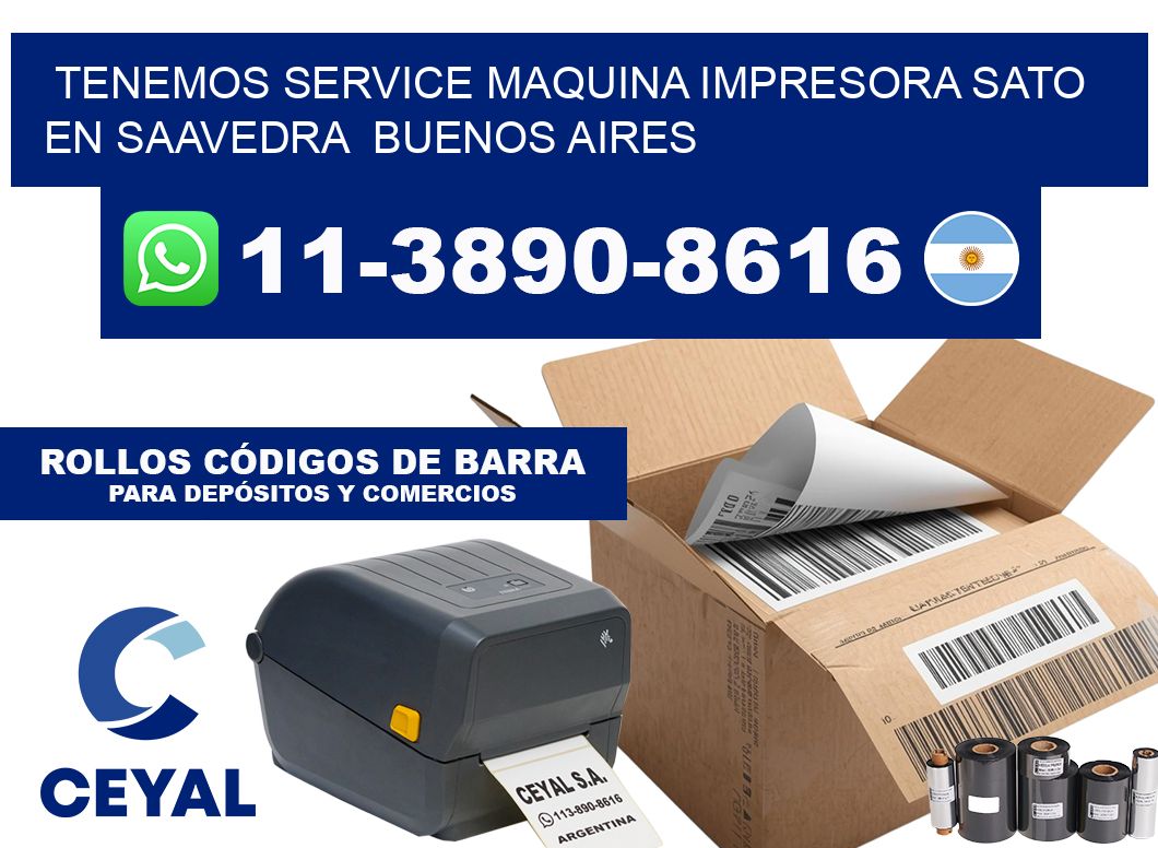tenemos service Maquina impresora Sato en Saavedra Buenos Aires