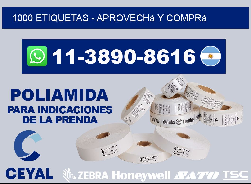 1000 ETIQUETAS - Aprovechá y comprá