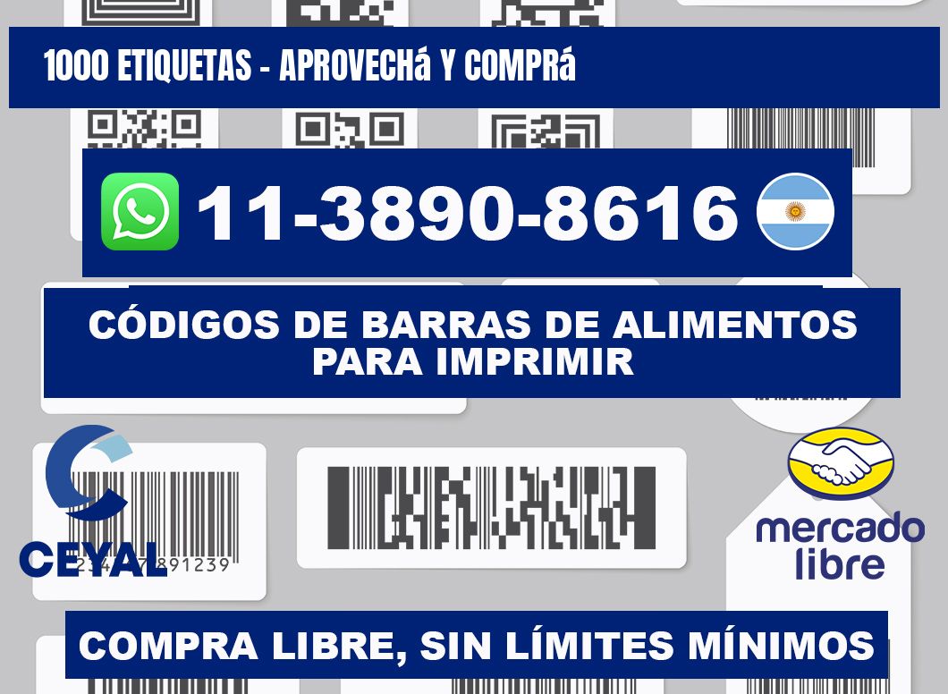 1000 ETIQUETAS - Aprovechá y comprá