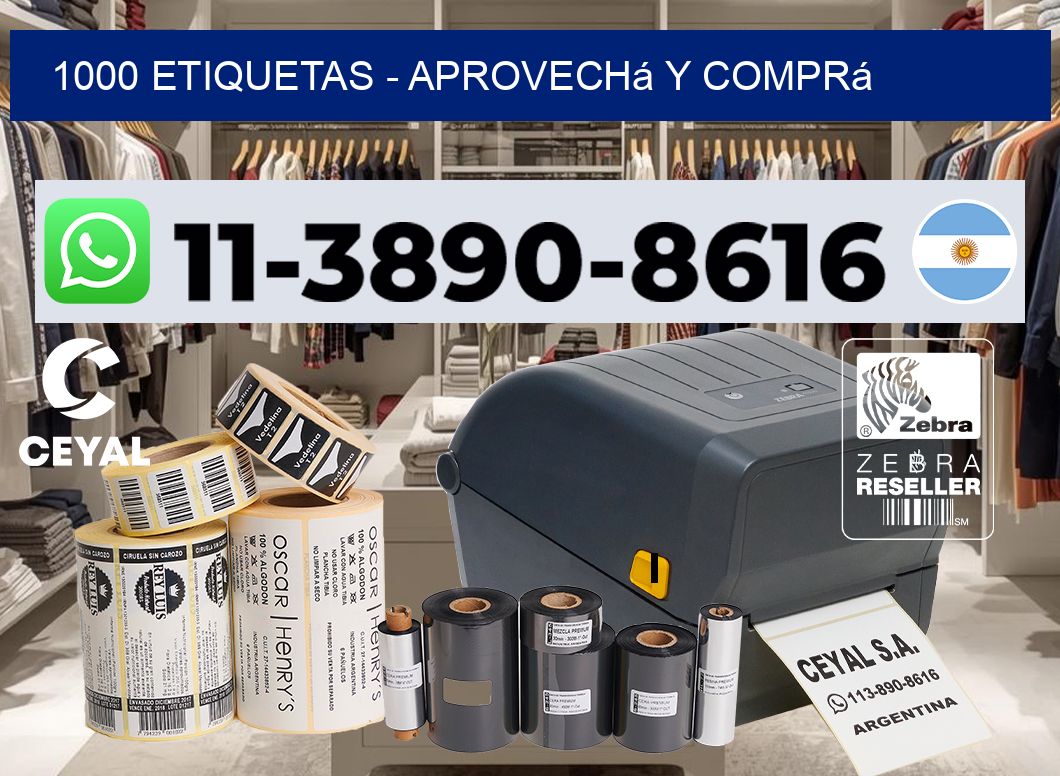 1000 ETIQUETAS - Aprovechá y comprá