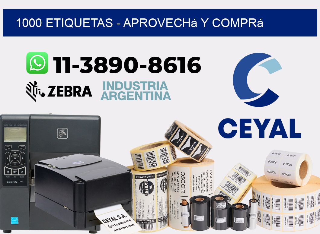 1000 ETIQUETAS - Aprovechá y comprá