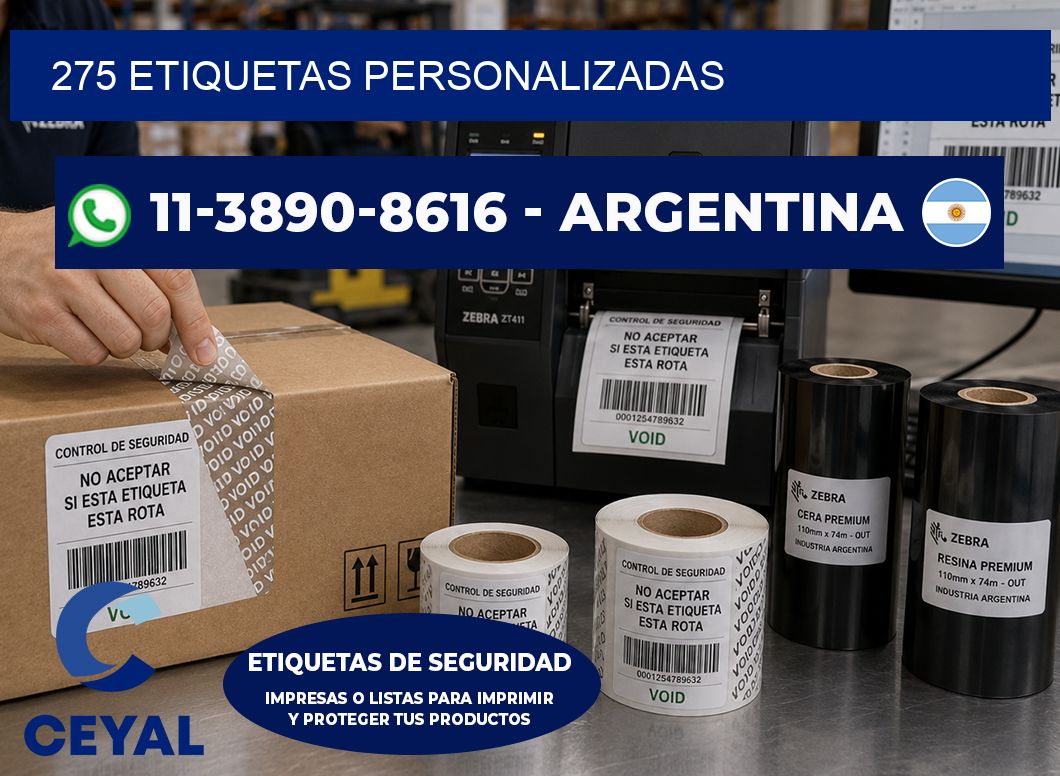 275 ETIQUETAS PERSONALIZADAS