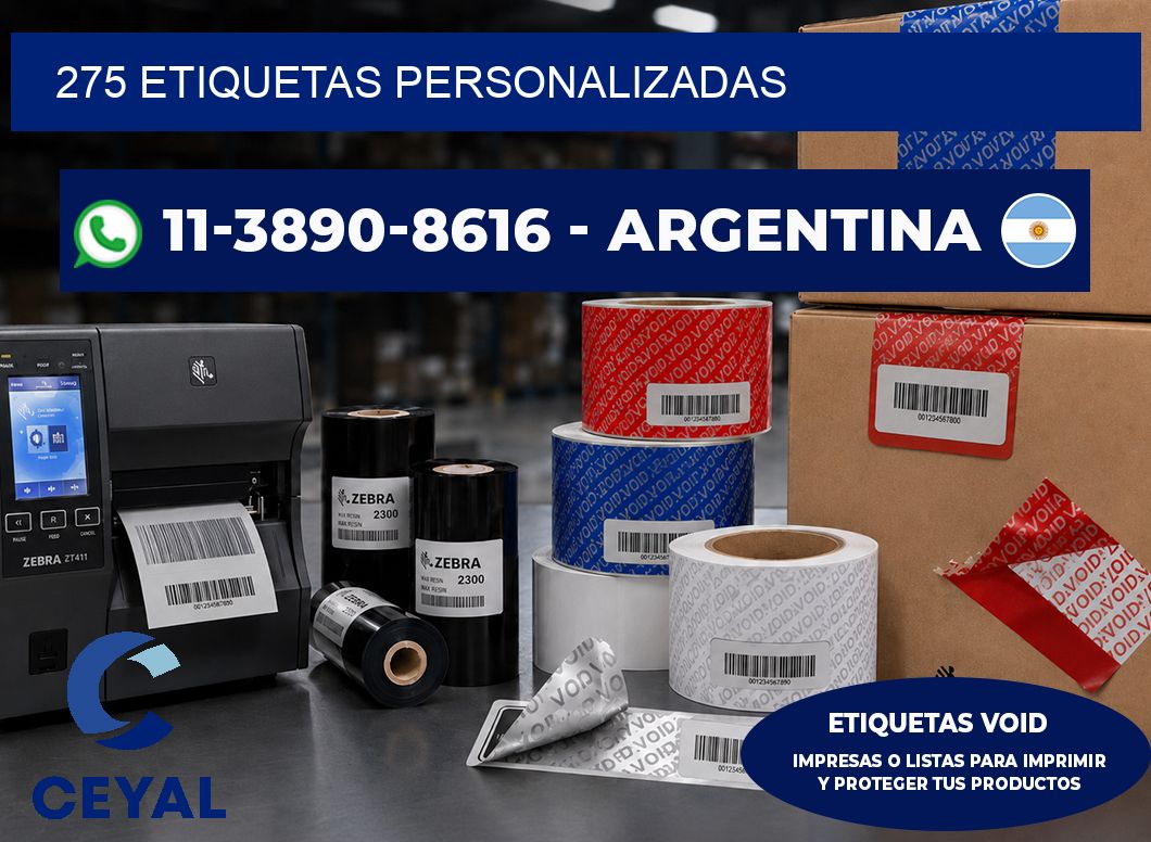 275 ETIQUETAS PERSONALIZADAS