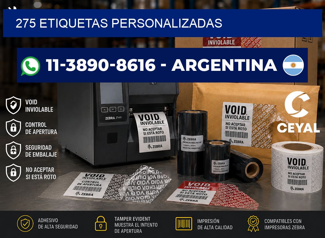 275 ETIQUETAS PERSONALIZADAS