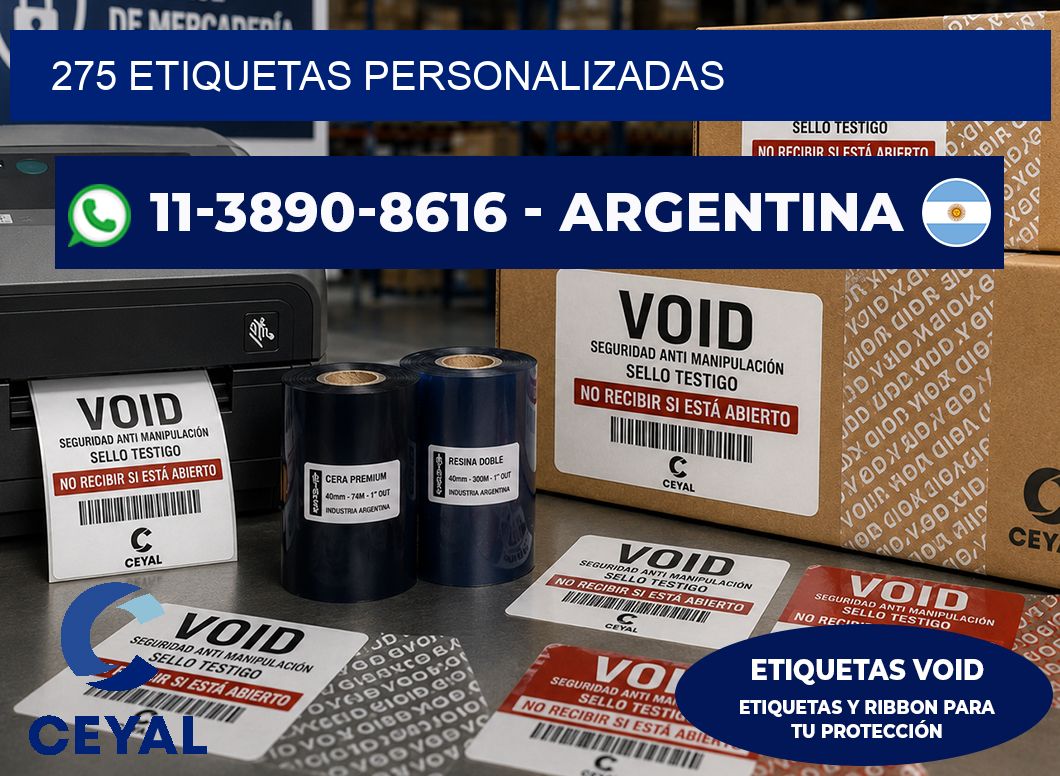 275 ETIQUETAS PERSONALIZADAS