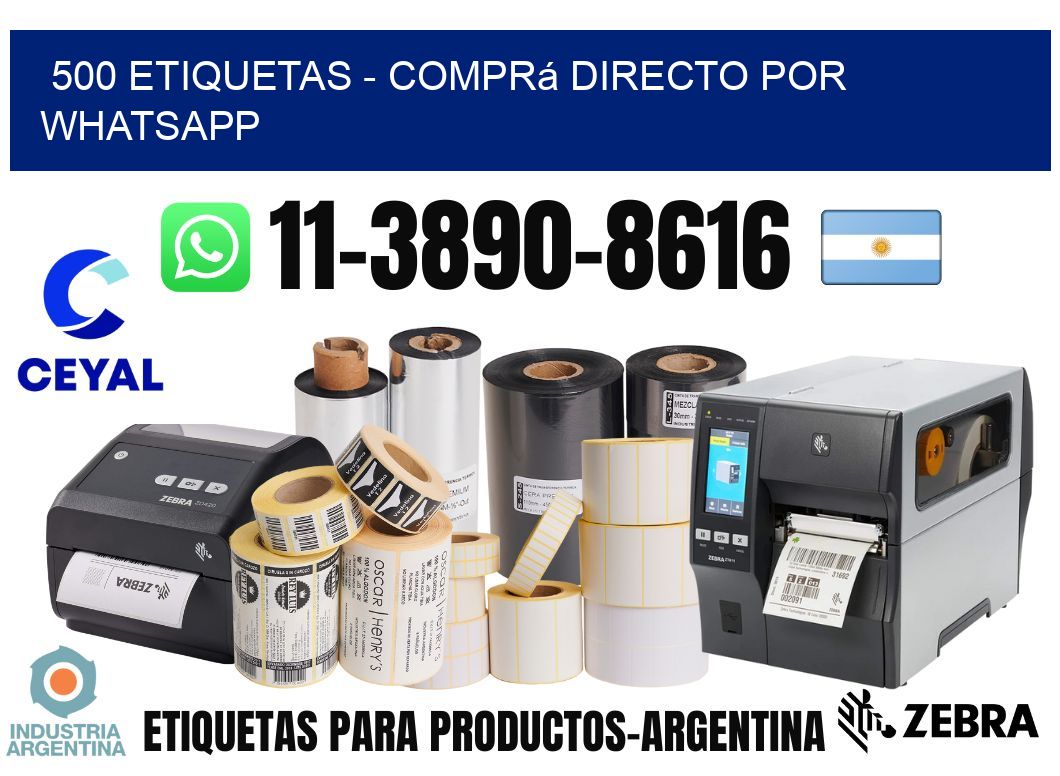 500 ETIQUETAS – Comprá directo por WhatsApp