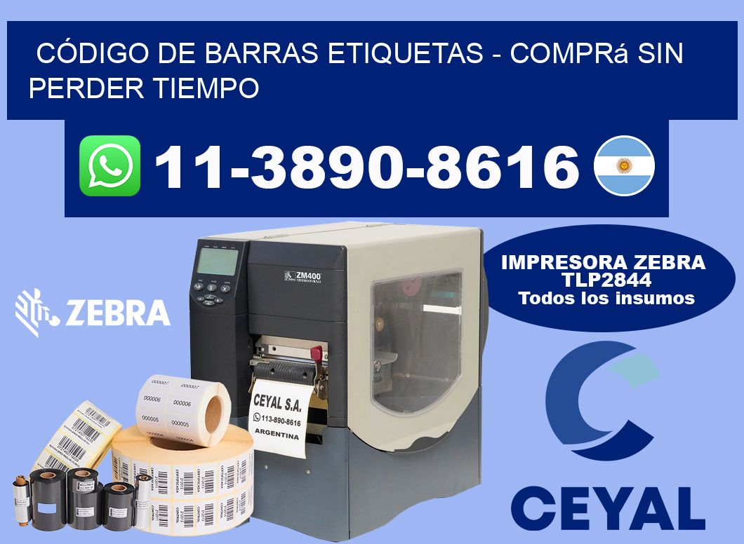 CÓDIGO DE BARRAS ETIQUETAS - Comprá sin perder tiempo